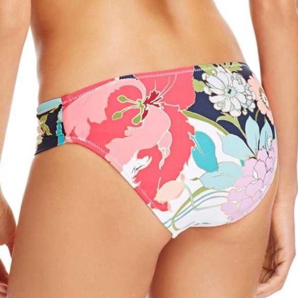 NWT Trina Turk royal botanical floral bikini TOP - Picture 10 of 10